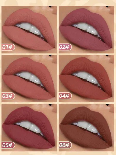 Discover Velvet Matte Lip Glosses - 6 Piece Set