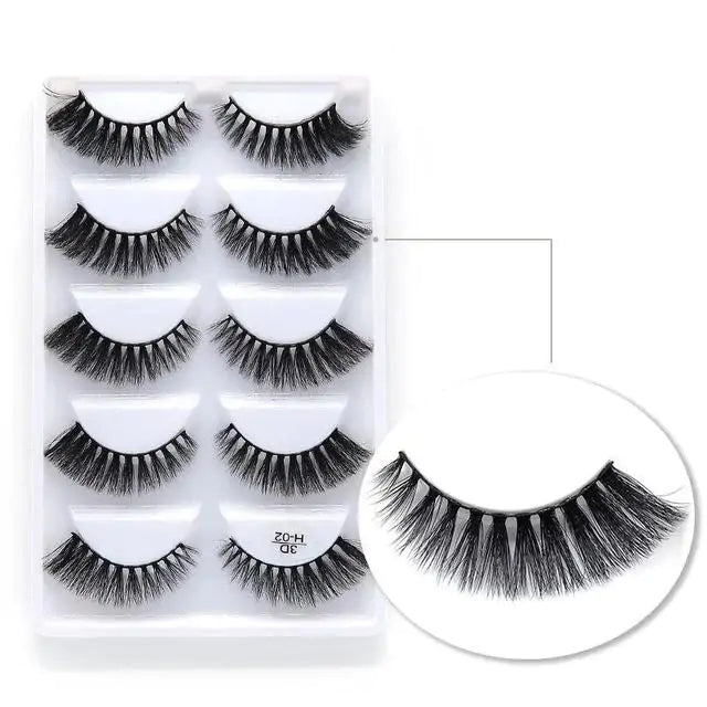 Delicate 3D mink eyelashes displayed on white packaging at Skin Deep Beauty&More. Soft, luxurious lashes in a variety of styles to enhance and frame the eyes.