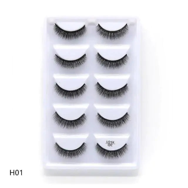 3D Mink Eyelashes on white backdrop, elegant false lashes set from Skin Deep Beauty&More