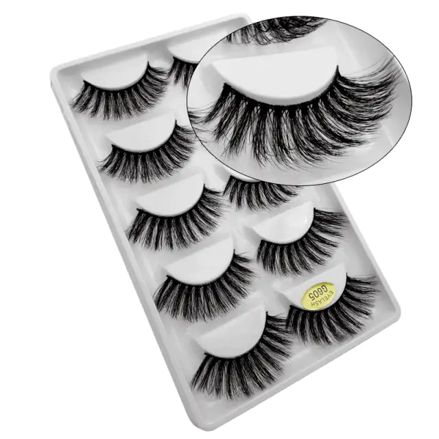 Luxurious 3D mink eyelashes in tray, Skin Deep Beauty&More store