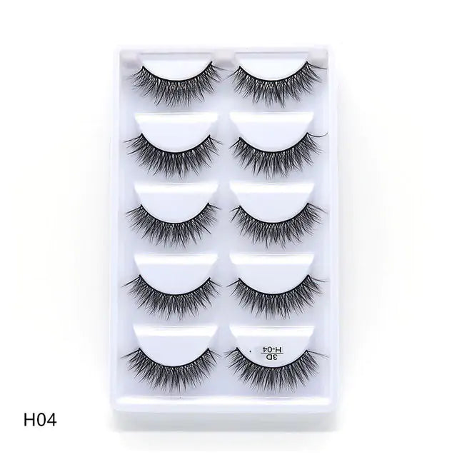 Delicate 3D mink eyelashes on white display - Skin Deep Beauty&More