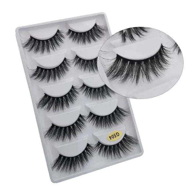 Elegant 3D mink eyelashes in variety pack from Skin Deep Beauty&More, luxurious and comfortable for dramatic eye makeup looks.