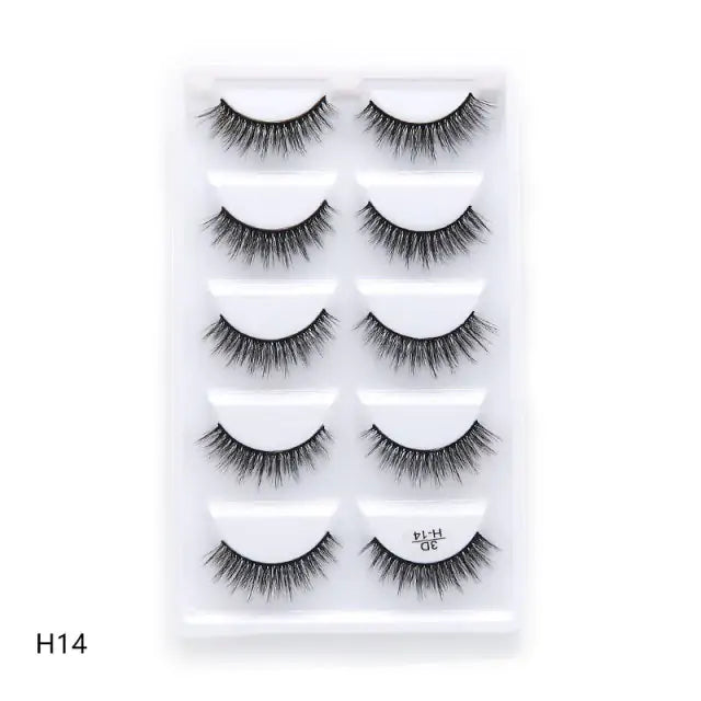 Elegant 3D mink eyelashes displayed on a white background at Skin Deep Beauty&More store